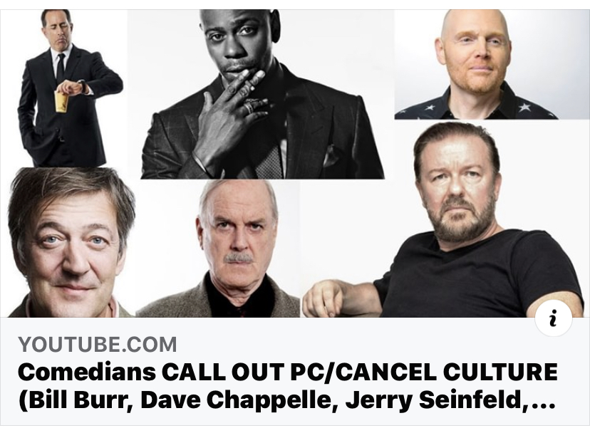 Comedy State featuring Comedians CALL OUT PC/CANCEL CULTURE (Bill Burr, Dave Chappelle, Jerry Seinfeld, Ricky Gervais)